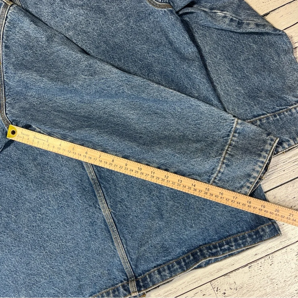 Vintage 90s Polo‎ Ralph Lauren Jean Chore Trucker Jacket Coat Shirt Size Medium